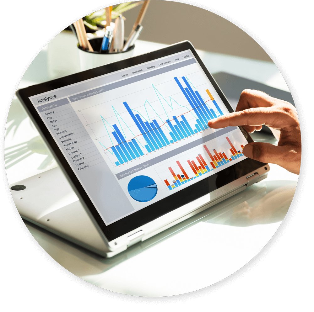 iPad with Graph