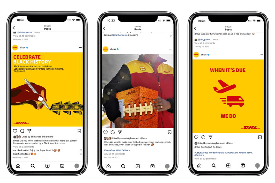 DHL social post