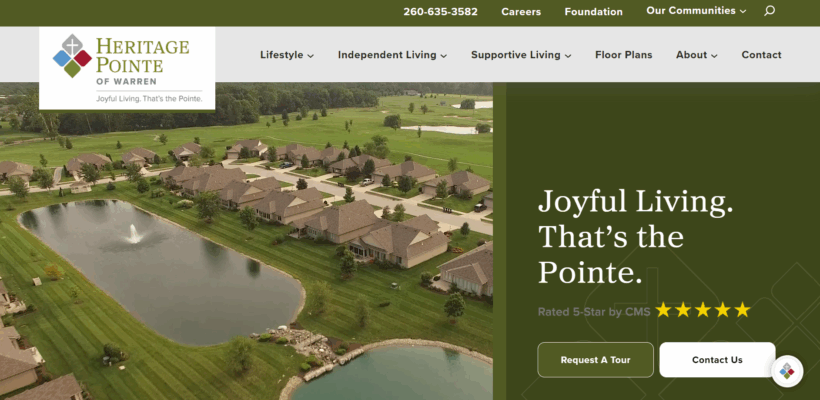 Heritage Pointe Warren website